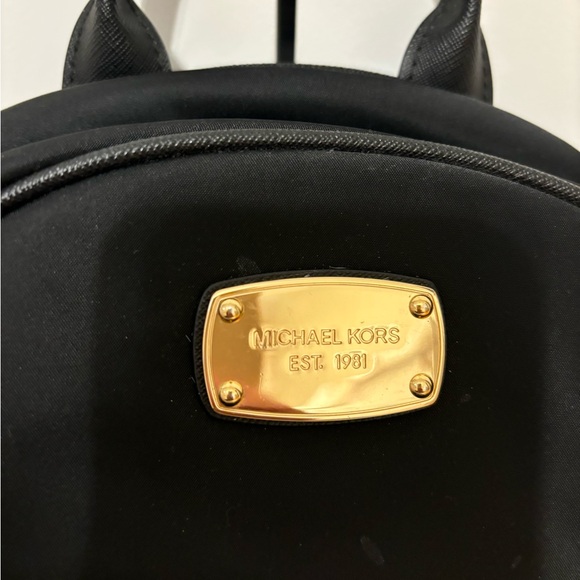 Michael Kors black nylon backpack. Gently used and in great condition. - Picture 2 of 3